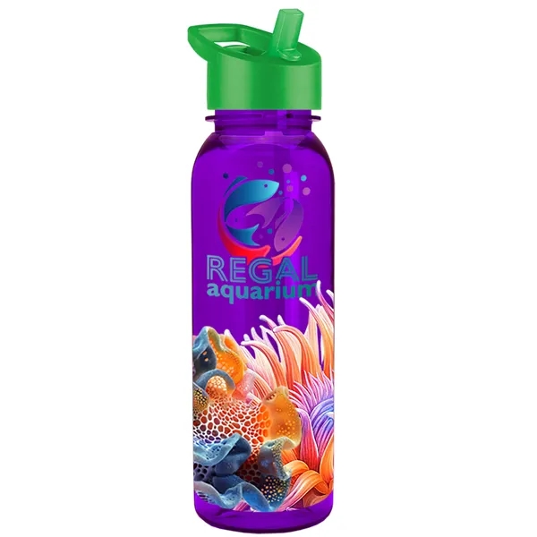 24 oz  Bottle with flip straw lid.... from ASI 40480 Koozie Group