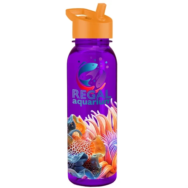 24 oz  Bottle with flip straw lid.... from ASI 40480 Koozie Group