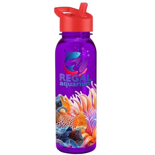 24 oz  Bottle with flip straw lid.... from ASI 40480 Koozie Group