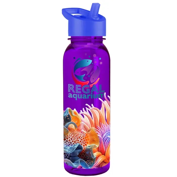 24 oz  Bottle with flip straw lid.... from ASI 40480 Koozie Group