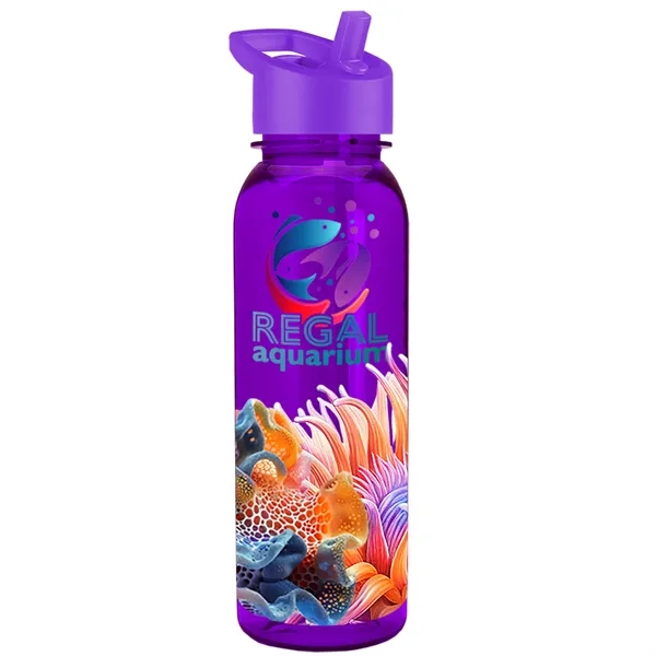 24 oz  Bottle with flip straw lid.... from ASI 40480 Koozie Group