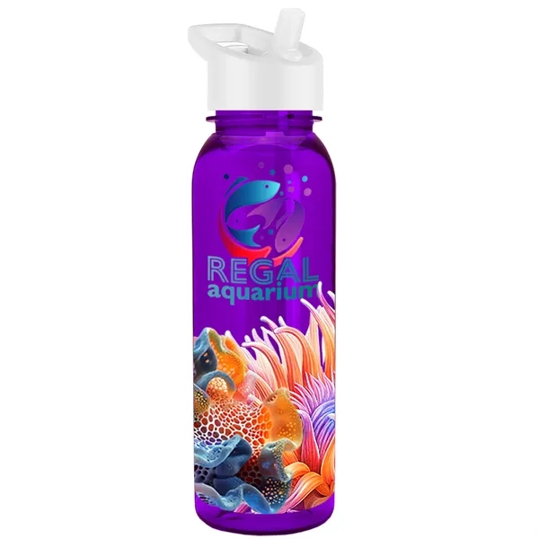 24 oz  Bottle with flip straw lid.... from ASI 40480 Koozie Group