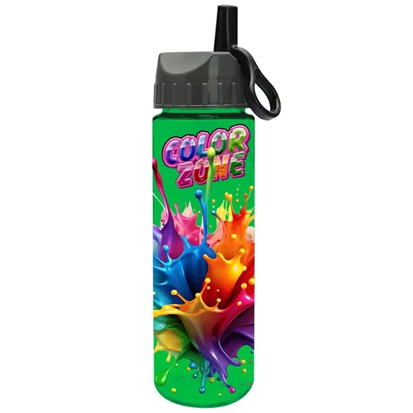 Freedom Bottle - 28 oz.Transparent Tritan™ Bottle with Ring Straw Lid... from ASI 40480 Koozie Group