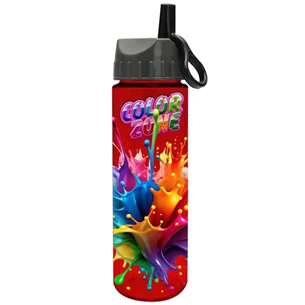 Freedom Bottle - 28 oz.Transparent Tritan™ Bottle with Ring Straw Lid... from ASI 40480 Koozie Group