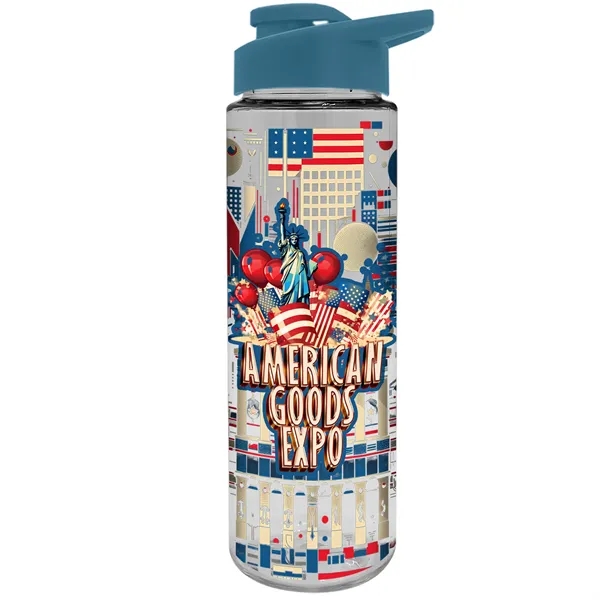 Freedom Bottle - 28 oz.Transparent Tritan™ Bottle with Drink Thru Lid... from ASI 40480 Koozie Group