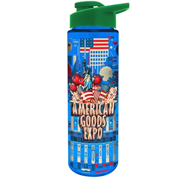 Freedom Bottle - 28 oz.Transparent Tritan™ Bottle with Drink Thru Lid... from ASI 40480 Koozie Group