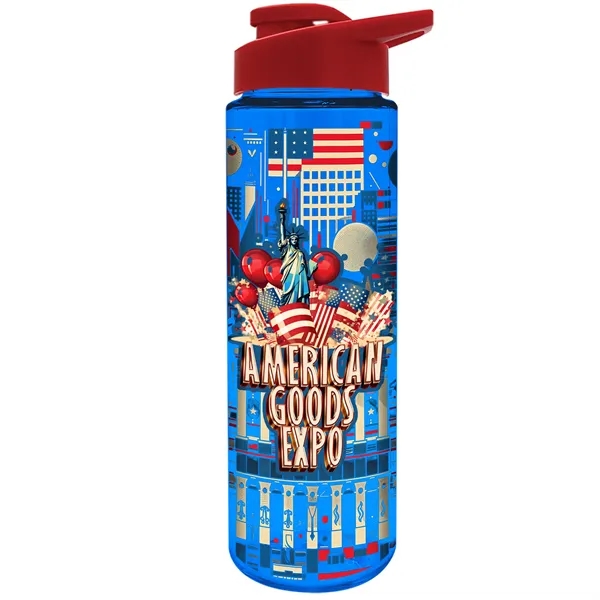 Freedom Bottle - 28 oz.Transparent Tritan™ Bottle with Drink Thru Lid... from ASI 40480 Koozie Group