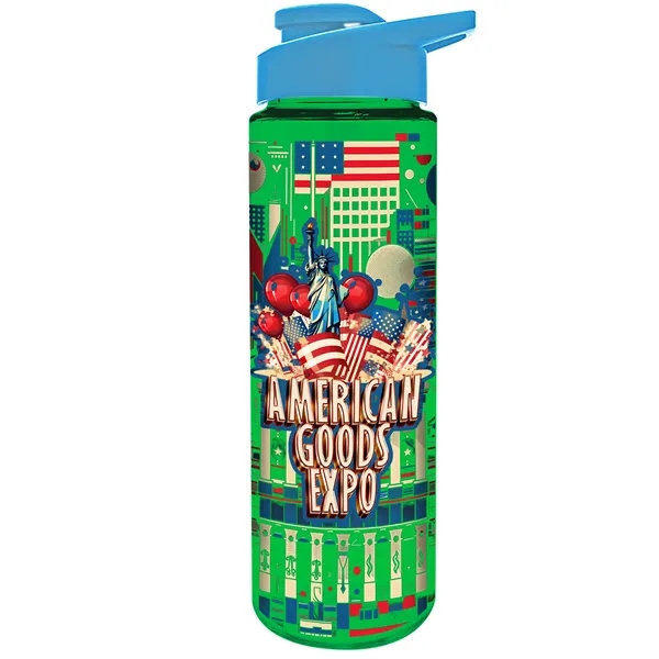 Freedom Bottle - 28 oz.Transparent Tritan™ Bottle with Drink Thru Lid... from ASI 40480 Koozie Group