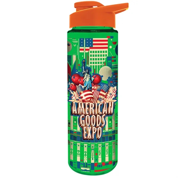 Freedom Bottle - 28 oz.Transparent Tritan™ Bottle with Drink Thru Lid... from ASI 40480 Koozie Group