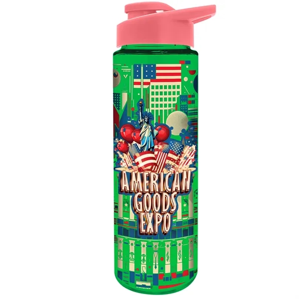 Freedom Bottle - 28 oz.Transparent Tritan™ Bottle with Drink Thru Lid... from ASI 40480 Koozie Group