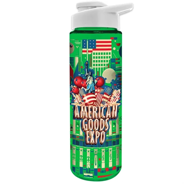 Freedom Bottle - 28 oz.Transparent Tritan™ Bottle with Drink Thru Lid... from ASI 40480 Koozie Group