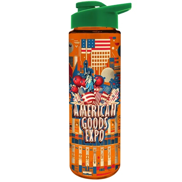 Freedom Bottle - 28 oz.Transparent Tritan™ Bottle with Drink Thru Lid... from ASI 40480 Koozie Group