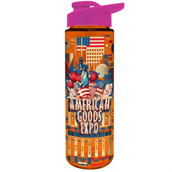 Freedom Bottle - 28 oz.Transparent Tritan™ Bottle with Drink Thru Lid... from ASI 40480 Koozie Group