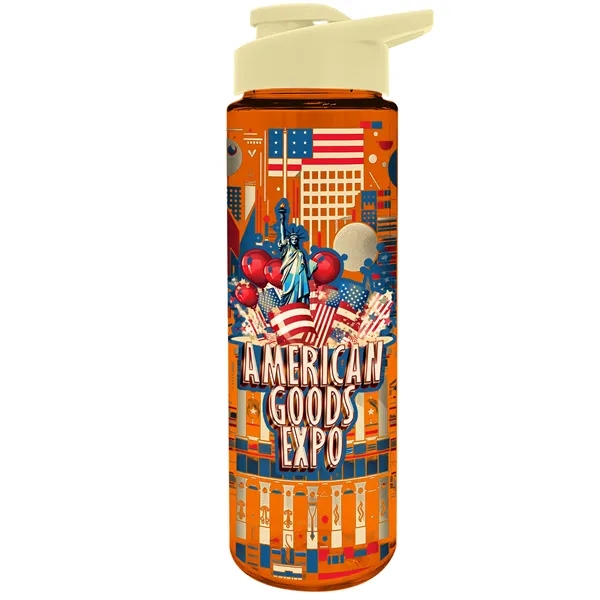 Freedom Bottle - 28 oz.Transparent Tritan™ Bottle with Drink Thru Lid... from ASI 40480 Koozie Group