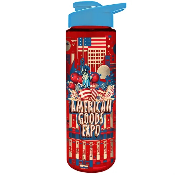 Freedom Bottle - 28 oz.Transparent Tritan™ Bottle with Drink Thru Lid... from ASI 40480 Koozie Group