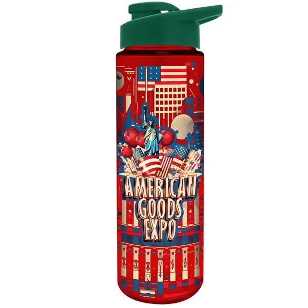 Freedom Bottle - 28 oz.Transparent Tritan™ Bottle with Drink Thru Lid... from ASI 40480 Koozie Group