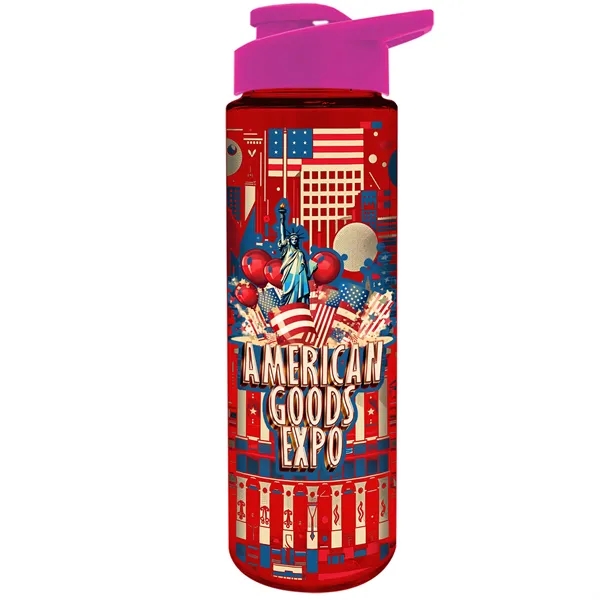 Freedom Bottle - 28 oz.Transparent Tritan™ Bottle with Drink Thru Lid... from ASI 40480 Koozie Group