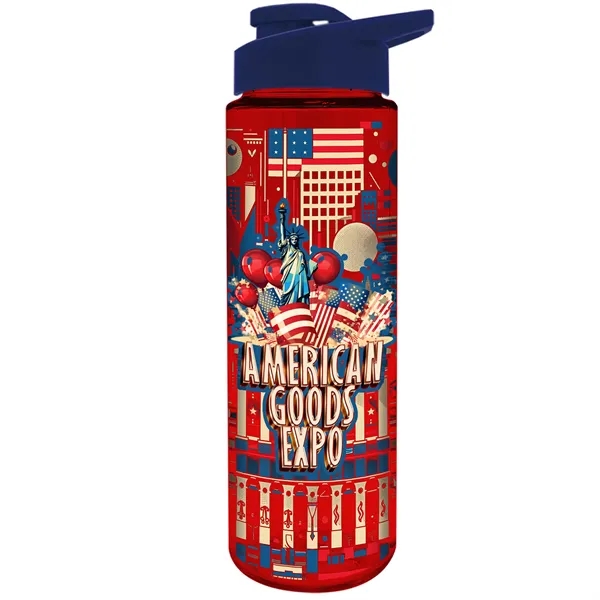 Freedom Bottle - 28 oz.Transparent Tritan™ Bottle with Drink Thru Lid... from ASI 40480 Koozie Group