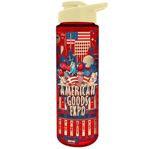 Freedom Bottle - 28 oz.Transparent Tritan™ Bottle with Drink Thru Lid... from ASI 40480 Koozie Group