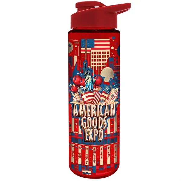 Freedom Bottle - 28 oz.Transparent Tritan™ Bottle with Drink Thru Lid... from ASI 40480 Koozie Group