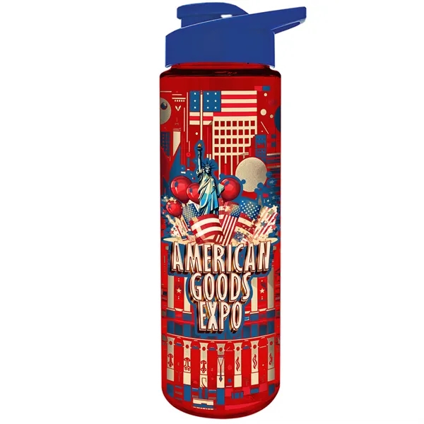 Freedom Bottle - 28 oz.Transparent Tritan™ Bottle with Drink Thru Lid... from ASI 40480 Koozie Group