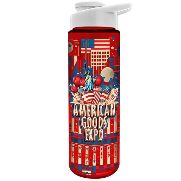 Freedom Bottle - 28 oz.Transparent Tritan™ Bottle with Drink Thru Lid... from ASI 40480 Koozie Group