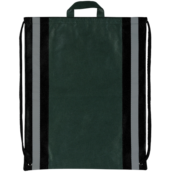 Non-Woven Backpack with two 1" wide reflective safety stripes and sturdy... from ASI 37940 Bag Makers Inc