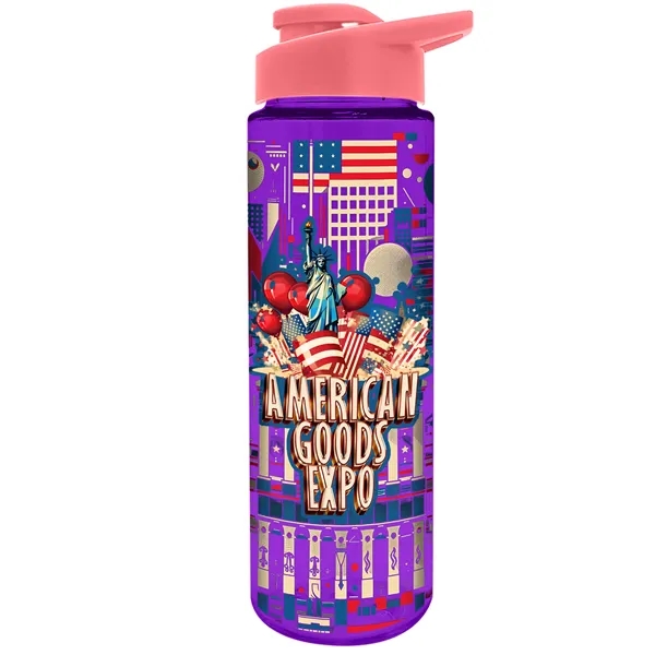 Freedom Bottle - 28 oz.Transparent Tritan™ Bottle with Drink Thru Lid... from ASI 40480 Koozie Group