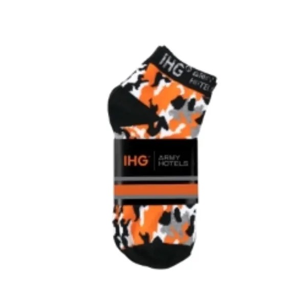Fully customized short-style jacquard sock to match your brand.... from ASI 88060 Snugz/USA Inc