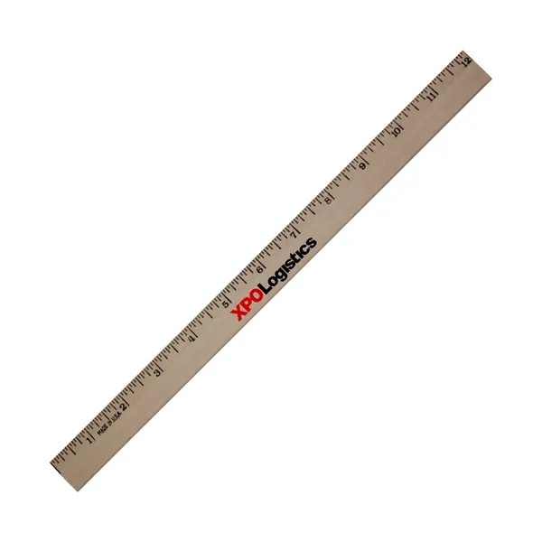 12" Clear Lacquer Beveled Wood - English Scale... from ASI 30270 Aakron Line