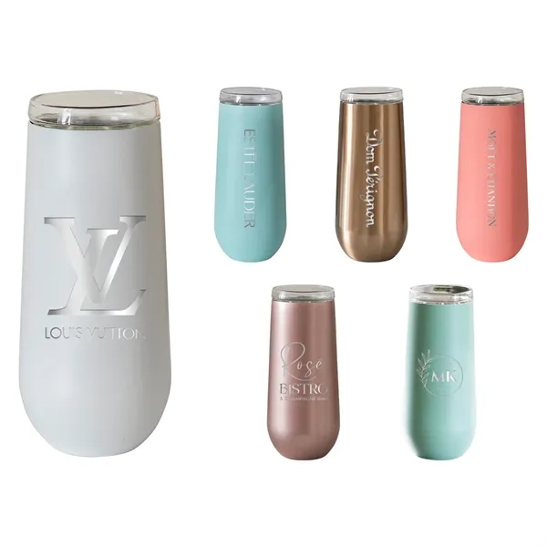 Vinglace® 6 oz. Champagne Flute, Laser, Premium... from ASI 30270 Aakron Line