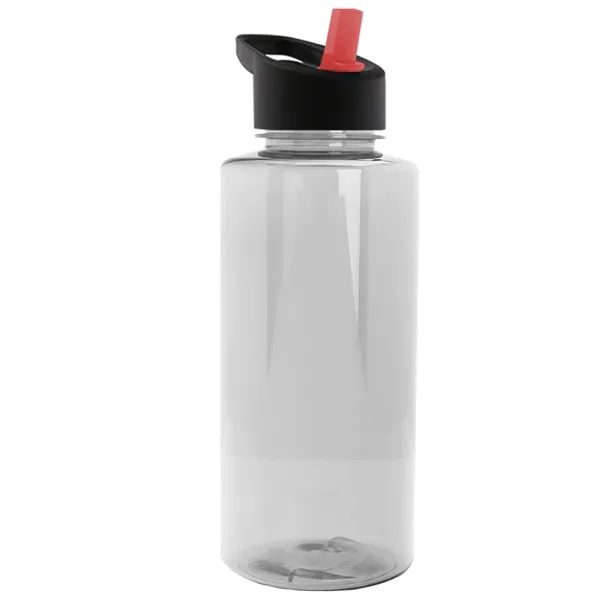 The Mountaineer 36 oz. Transparent Bottle with Flip Straw lid. ... from ASI 40480 Koozie Group
