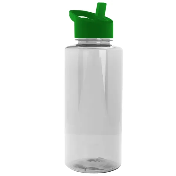 The Mountaineer 36 oz. Transparent Bottle with Flip Straw lid. ... from ASI 40480 Koozie Group