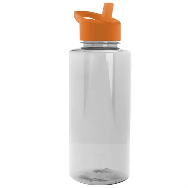 The Mountaineer 36 oz. Transparent Bottle with Flip Straw lid. ... from ASI 40480 Koozie Group