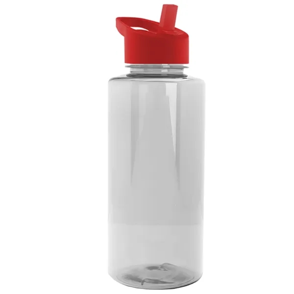 The Mountaineer 36 oz. Transparent Bottle with Flip Straw lid. ... from ASI 40480 Koozie Group