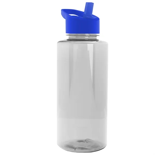 The Mountaineer 36 oz. Transparent Bottle with Flip Straw lid. ... from ASI 40480 Koozie Group