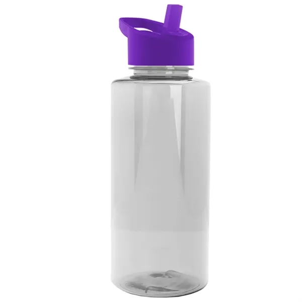 The Mountaineer 36 oz. Transparent Bottle with Flip Straw lid. ... from ASI 40480 Koozie Group
