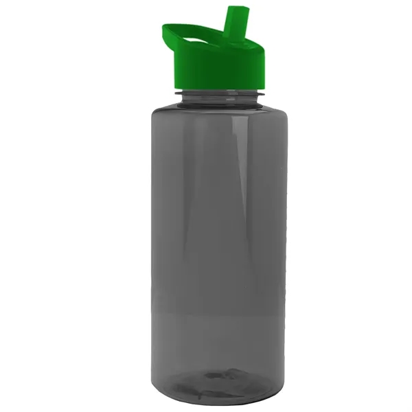 The Mountaineer 36 oz. Transparent Bottle with Flip Straw lid. ... from ASI 40480 Koozie Group
