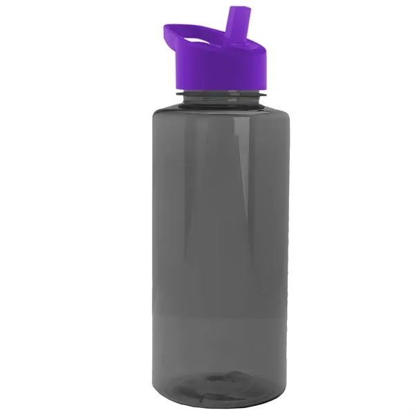 The Mountaineer 36 oz. Transparent Bottle with Flip Straw lid. ... from ASI 40480 Koozie Group