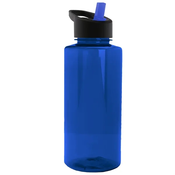 The Mountaineer 36 oz. Transparent Bottle with Flip Straw lid. ... from ASI 40480 Koozie Group