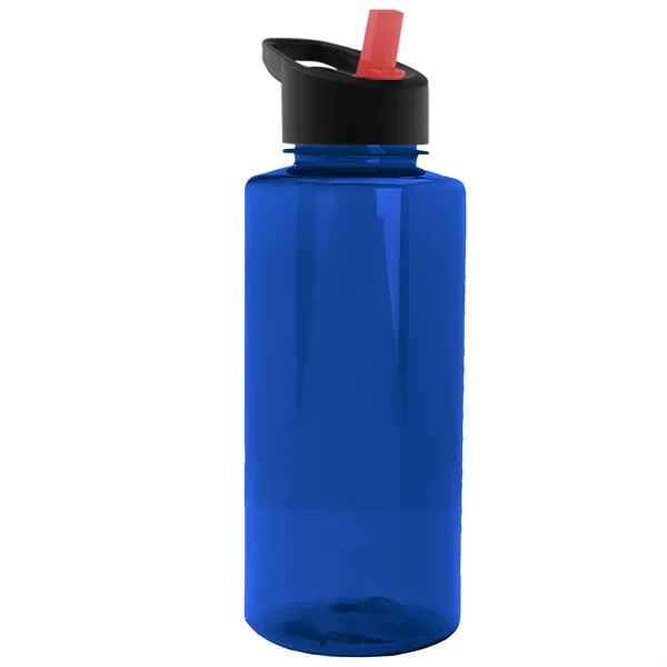 The Mountaineer 36 oz. Transparent Bottle with Flip Straw lid. ... from ASI 40480 Koozie Group