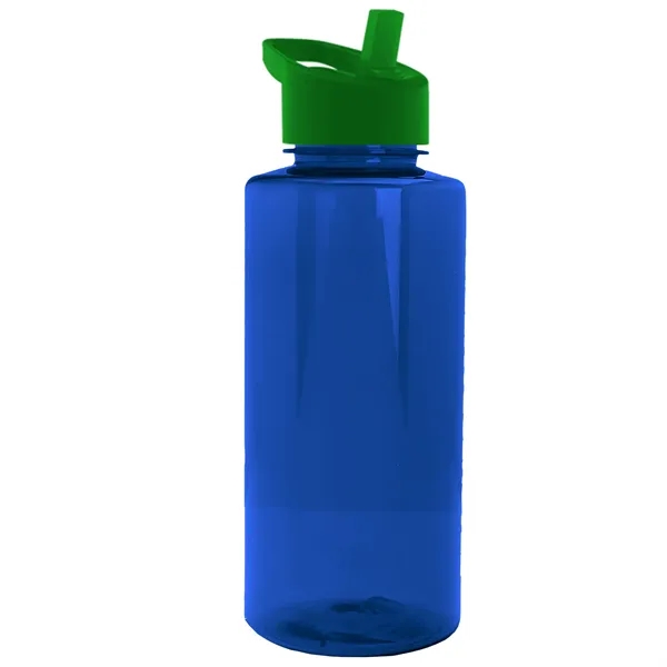 The Mountaineer 36 oz. Transparent Bottle with Flip Straw lid. ... from ASI 40480 Koozie Group