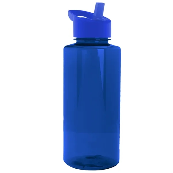 The Mountaineer 36 oz. Transparent Bottle with Flip Straw lid. ... from ASI 40480 Koozie Group