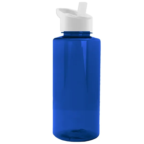 The Mountaineer 36 oz. Transparent Bottle with Flip Straw lid. ... from ASI 40480 Koozie Group