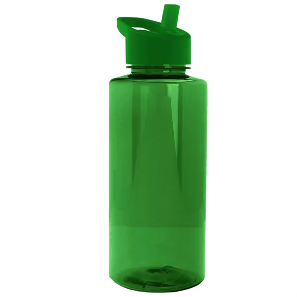 The Mountaineer 36 oz. Transparent Bottle with Flip Straw lid. ... from ASI 40480 Koozie Group
