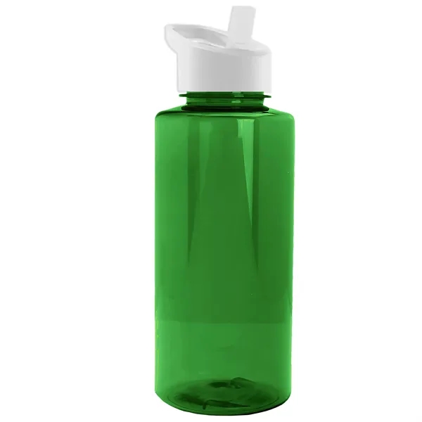 The Mountaineer 36 oz. Transparent Bottle with Flip Straw lid. ... from ASI 40480 Koozie Group