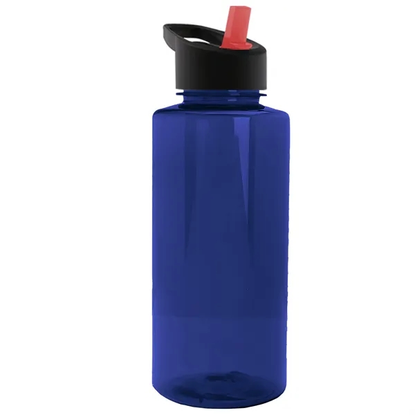 The Mountaineer 36 oz. Transparent Bottle with Flip Straw lid. ... from ASI 40480 Koozie Group