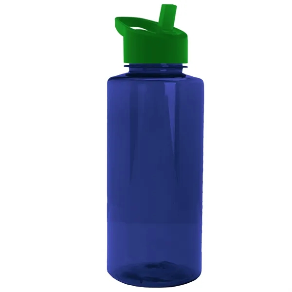 The Mountaineer 36 oz. Transparent Bottle with Flip Straw lid. ... from ASI 40480 Koozie Group