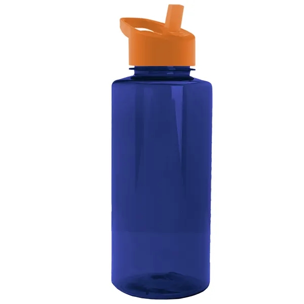 The Mountaineer 36 oz. Transparent Bottle with Flip Straw lid. ... from ASI 40480 Koozie Group