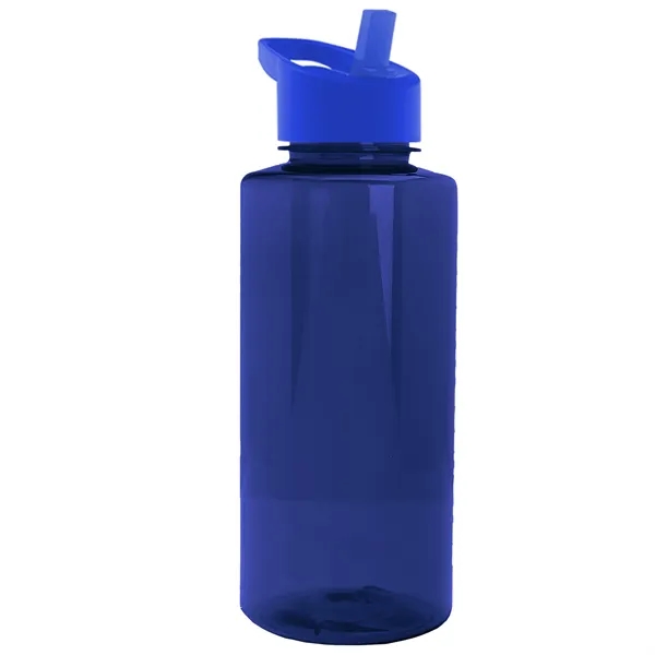 The Mountaineer 36 oz. Transparent Bottle with Flip Straw lid. ... from ASI 40480 Koozie Group